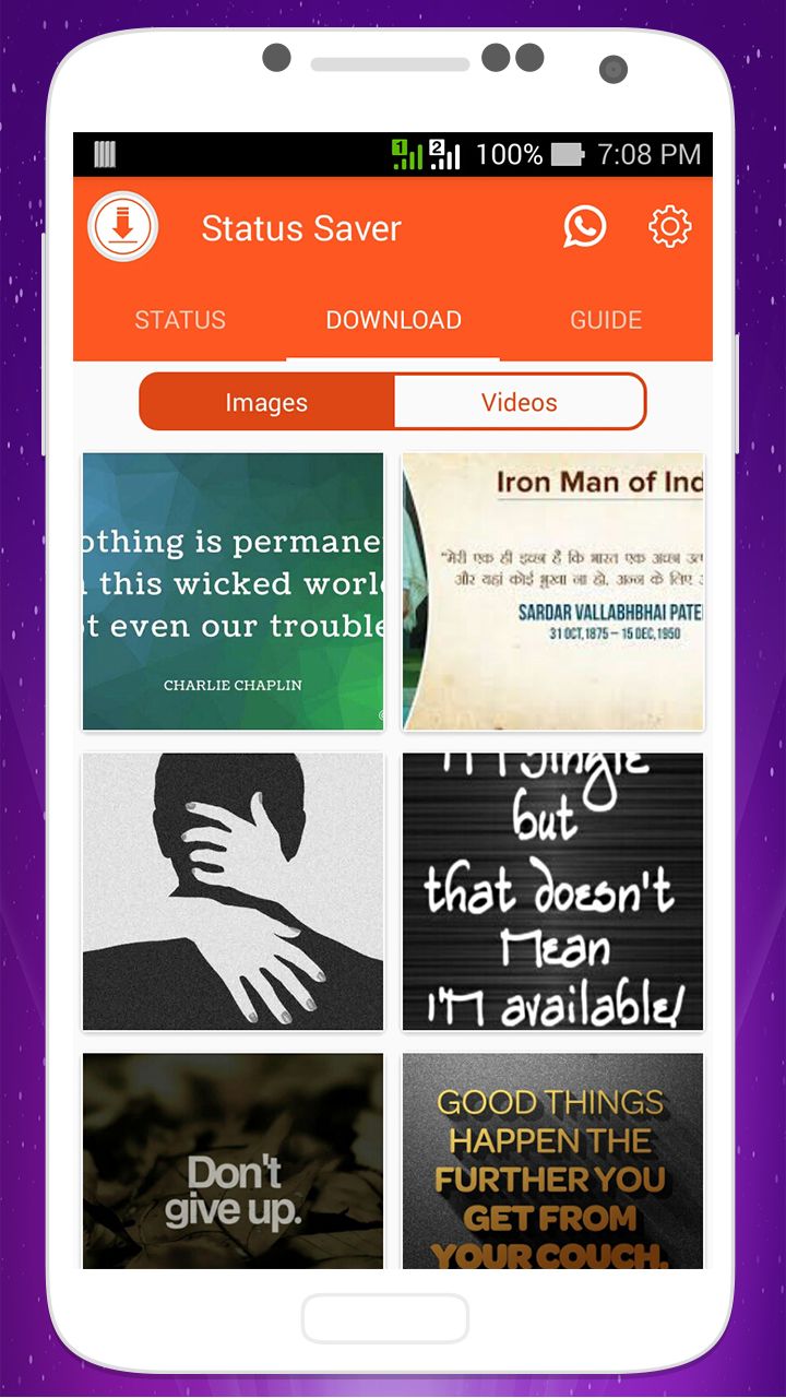 Status Saver For Whatsapp Android Source Code by RJDevelopers Codester