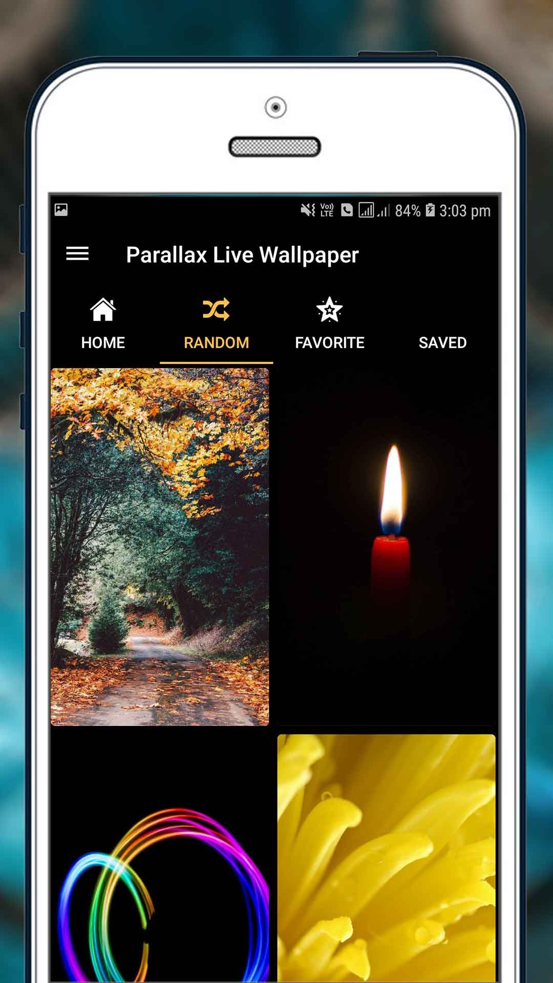 Parallax Live Wallpaper Android Source Code by Radhi1995