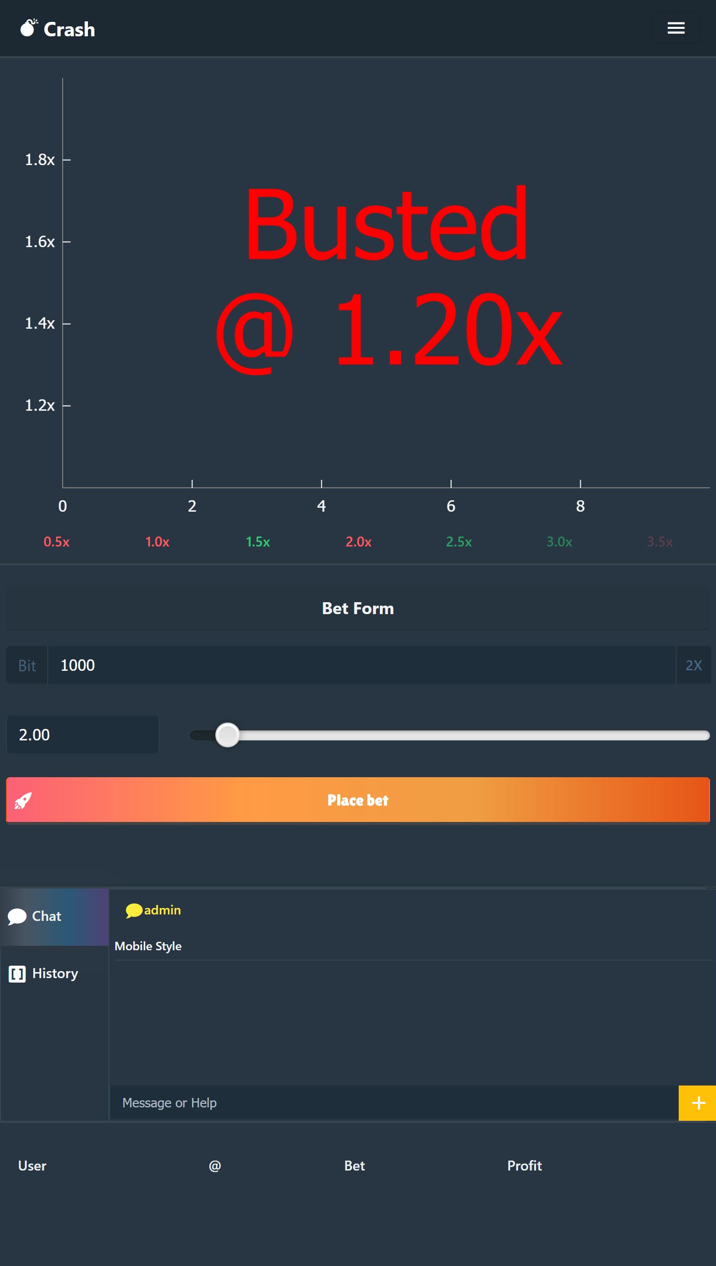 Crash BTC Game NodeJS by PxVision Codester