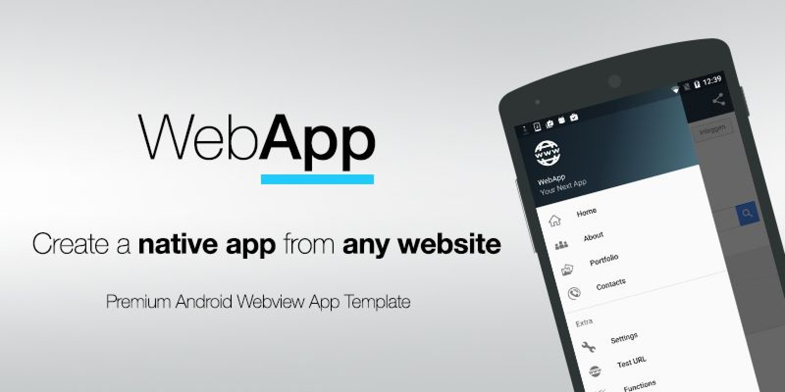 WebApp Premium Android Webview App Template by Nextlab Codester