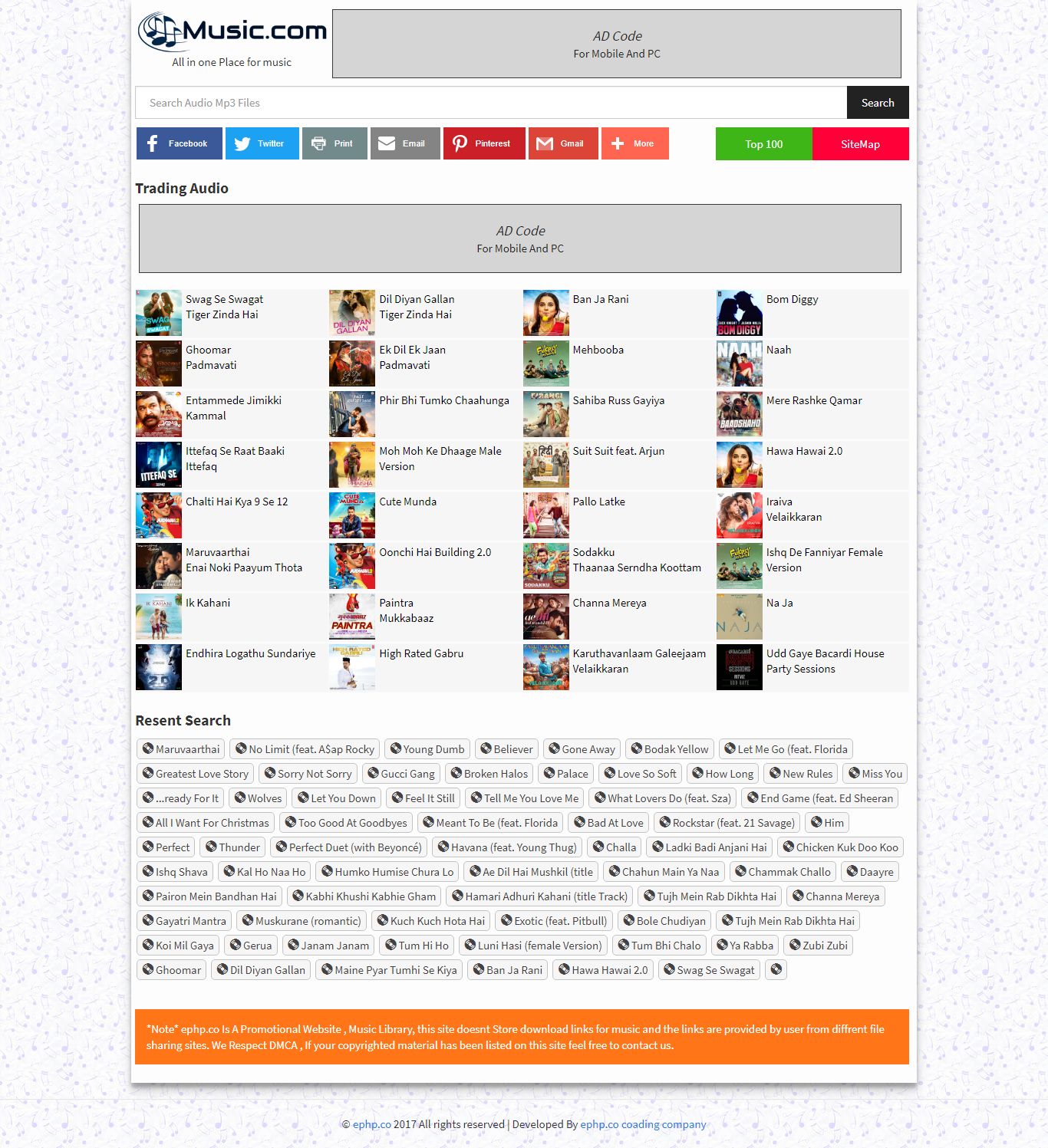 Instant Music Mp3 Download Script Codester