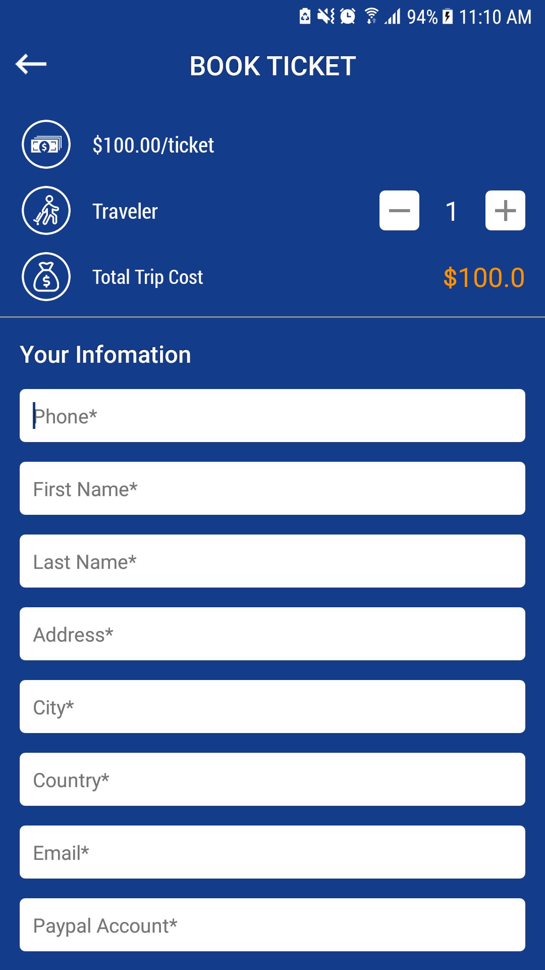 Bus Ticket Booking Android App Source Code Codester