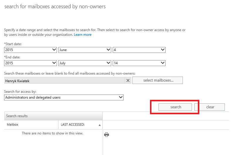 User and shared mailbox auditing in Exchange 2013/2016