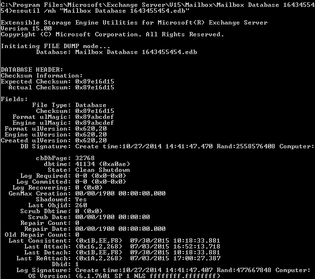 How to use Exchange ESEUTIL tool?