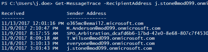 Message tracking in Office 365 how to trace messages