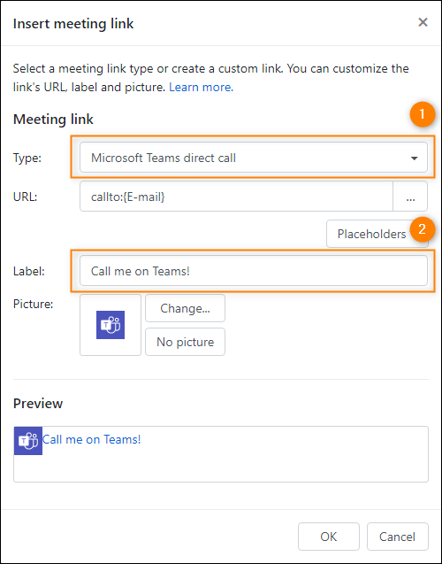 How to add a Teams call link to your email signature