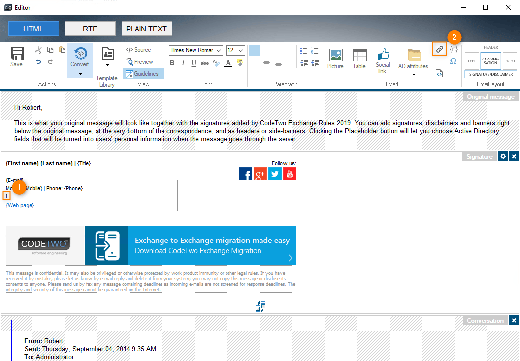 How to add a direct link to Microsoft Teams calls to an email signature