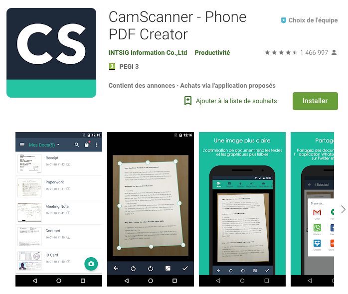 7 applications pour scanner des documents (iPhone et Android) iLLYCOS