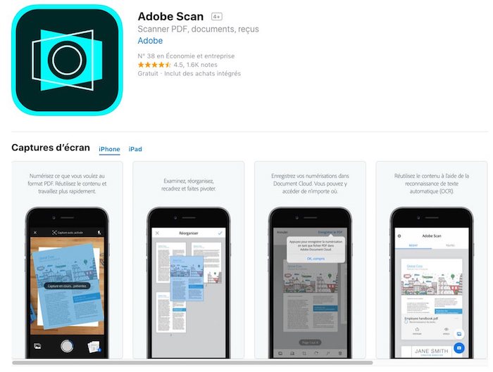 7 applications pour scanner des documents (iPhone et Android) À la SEOupe