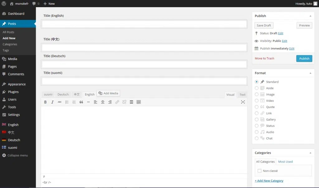 Comment rendre WordPress multilingue ? Tuto et plugins
