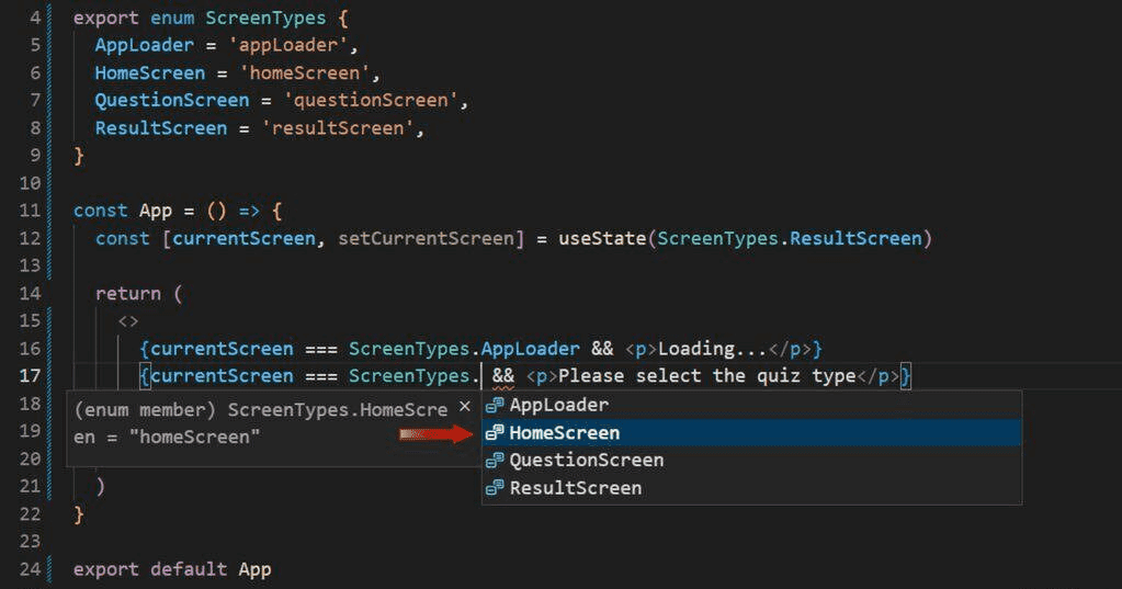 Learn How To Use TypeScript Enum in ReactJS With Example