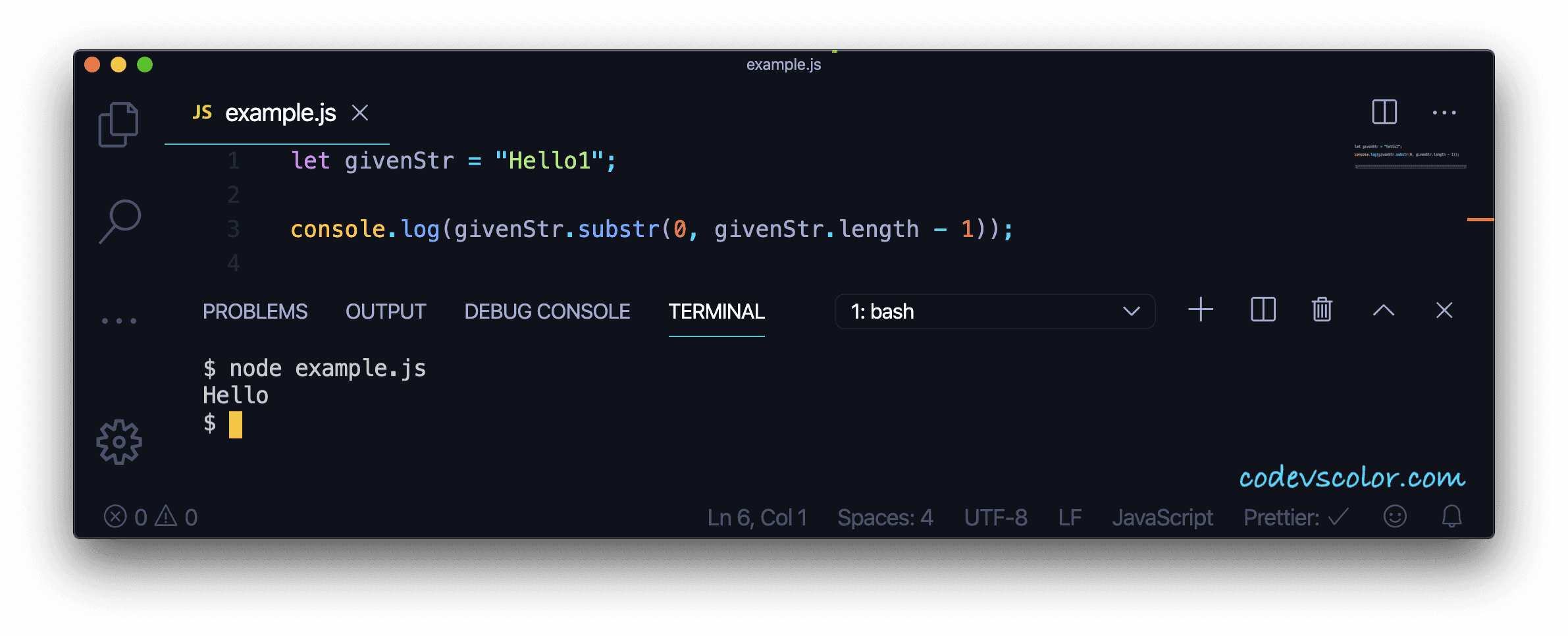 3 different ways to remove the last character of a string in JavaScript CodeVsColor