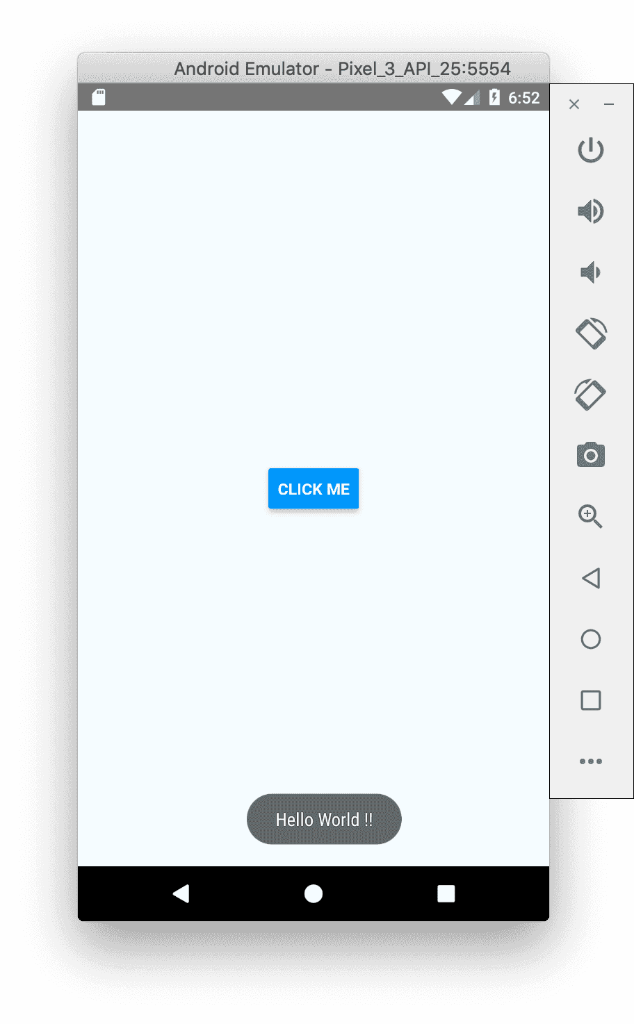 How to show a Toast message in a react native application CodeVsColor