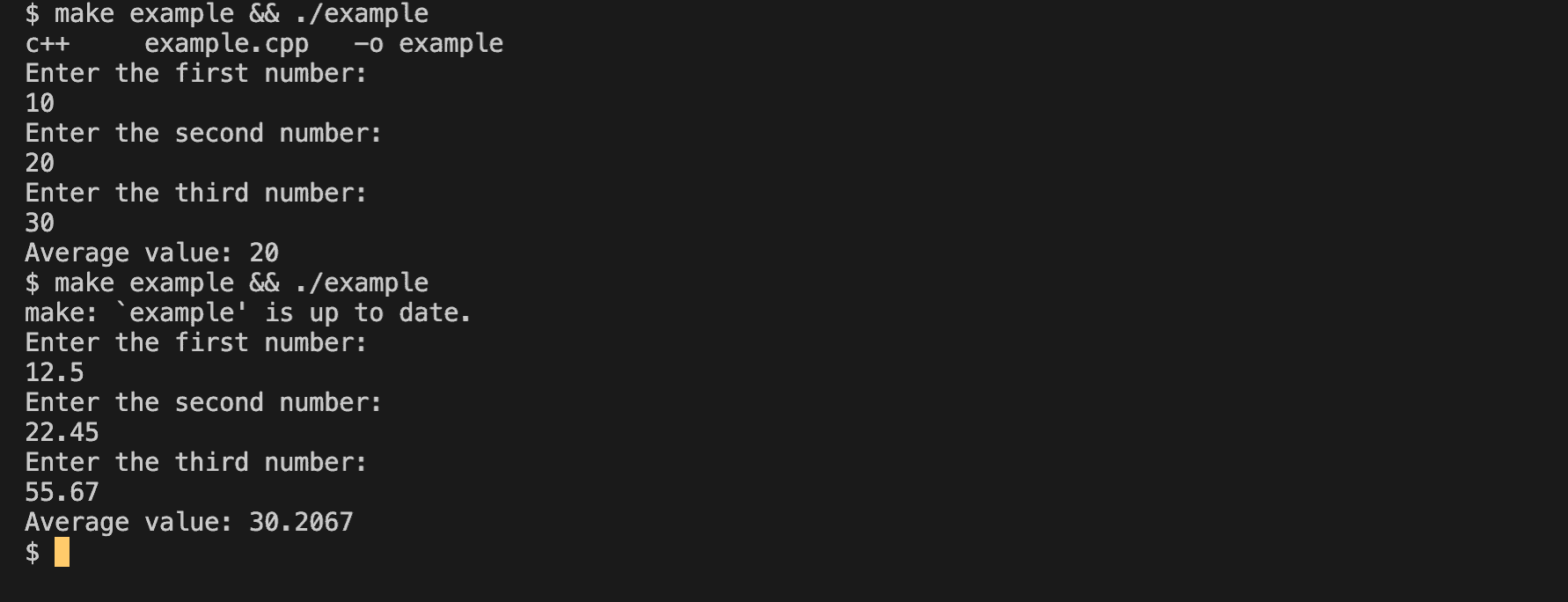 C++ program to find the average of three numbers CodeVsColor