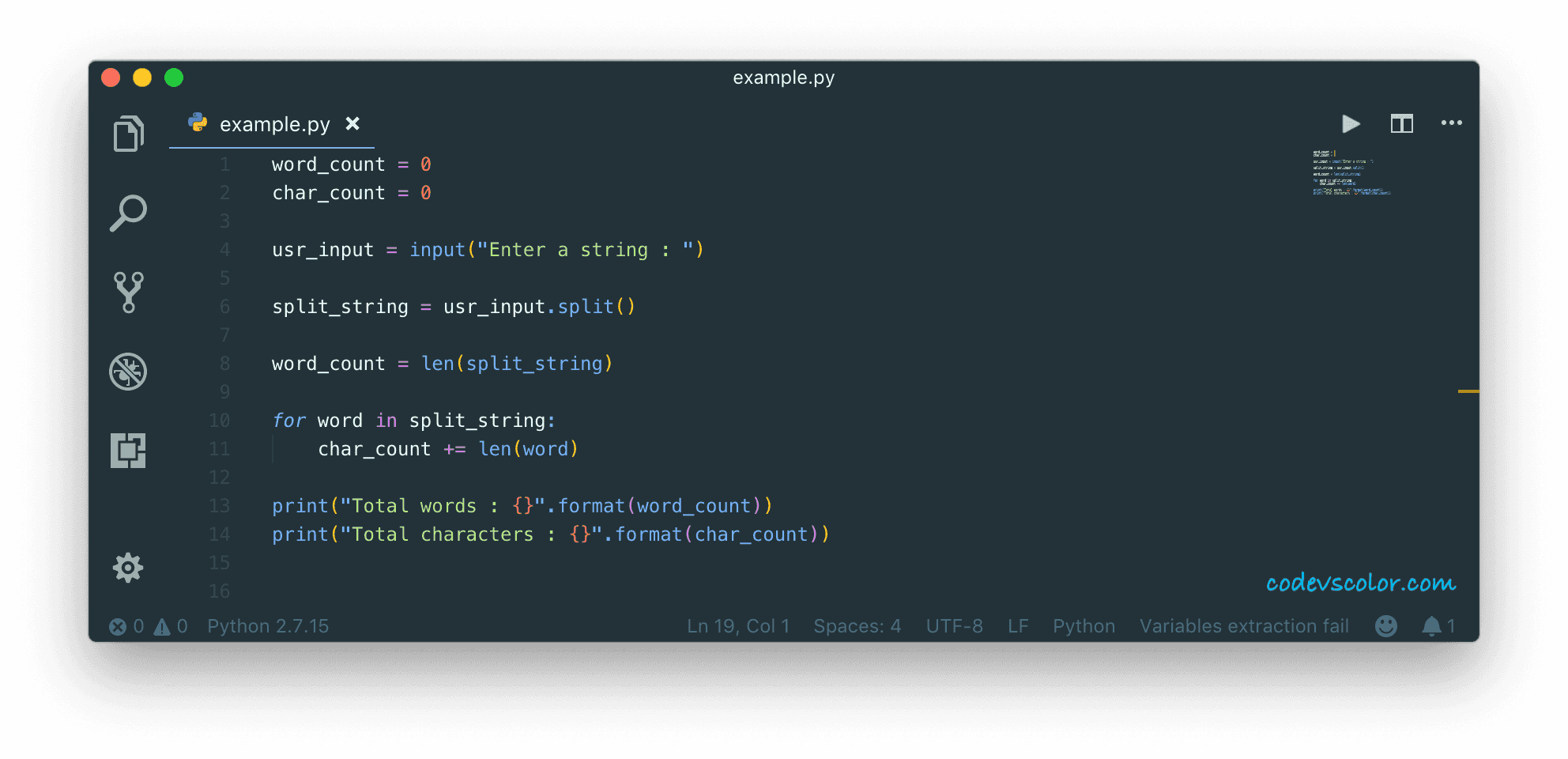 3 ways in Python to count the words and characters of a string