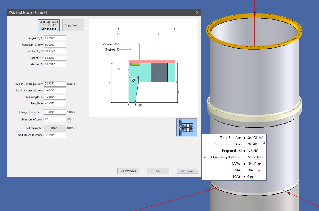 Appendix 2/ASME B16.5/16.47 Flange Design Codeware