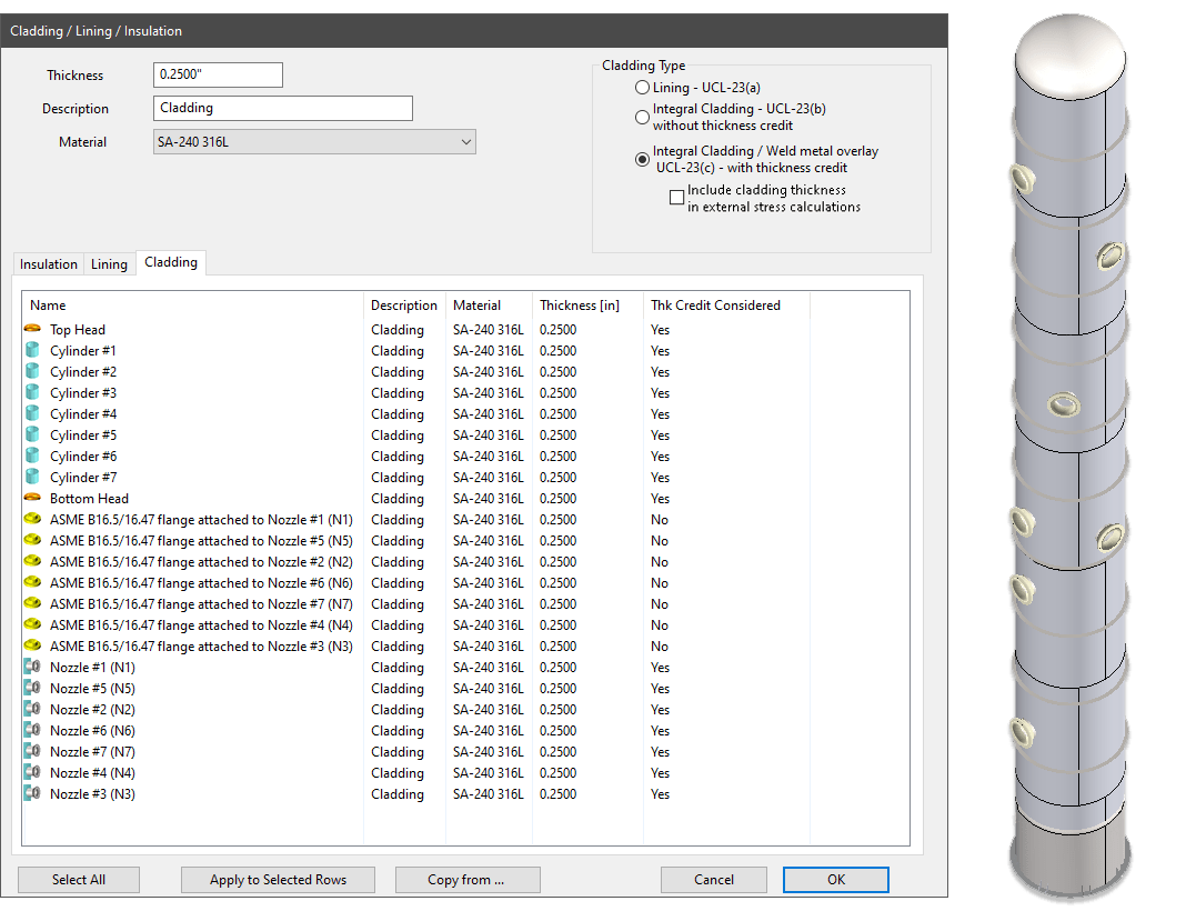 Cladding In COMPRESS - Codeware