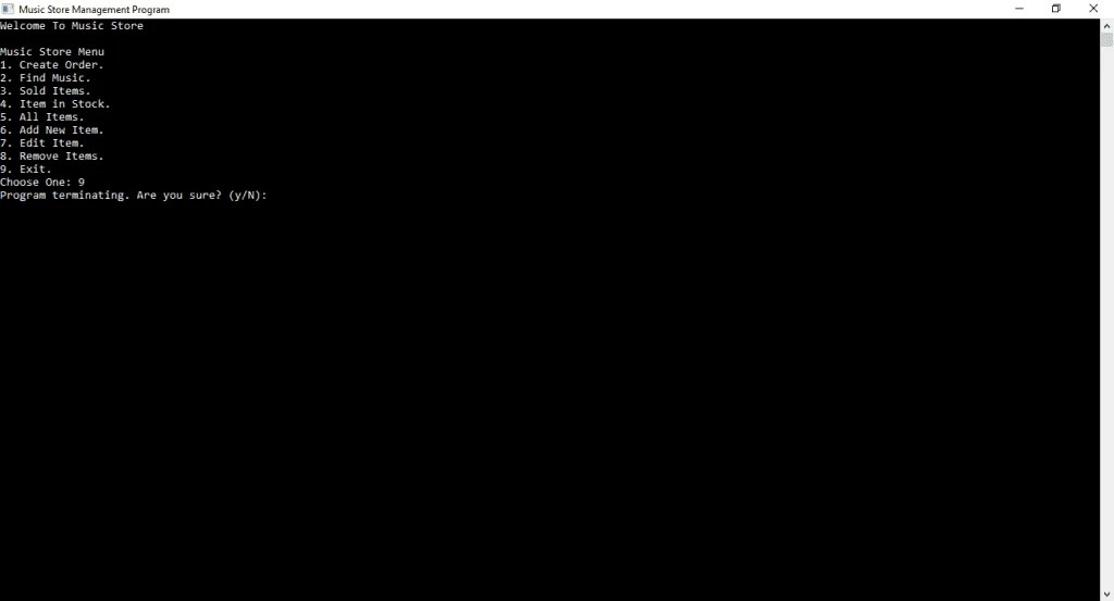 Music Store Management System/Project C++ Program With MySQL Database