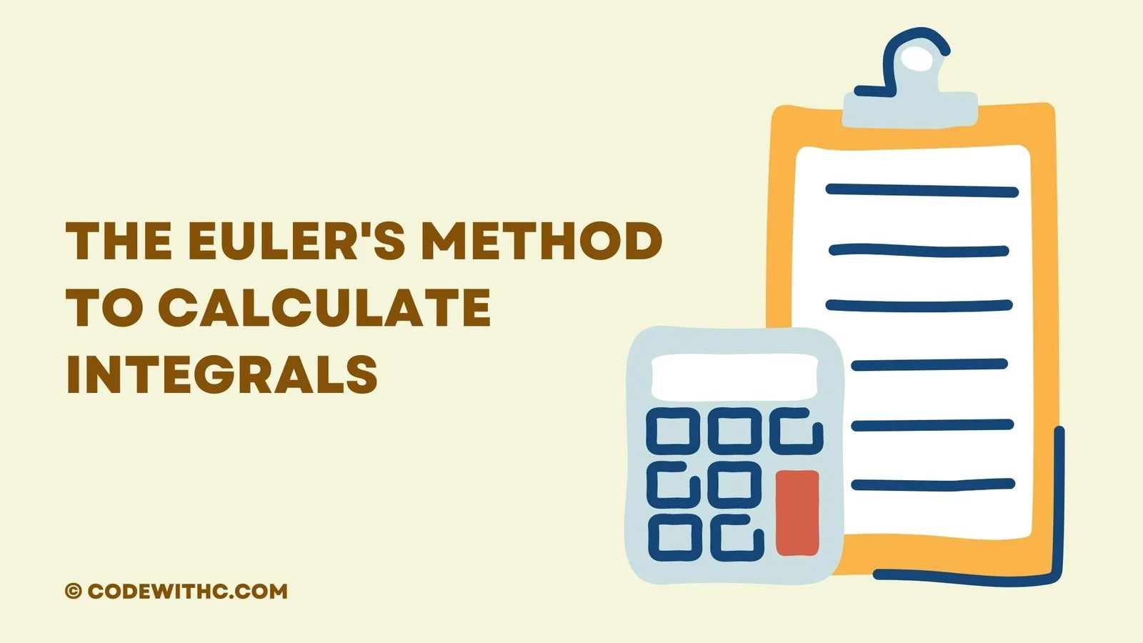 The Euler's Method To Calculate Integrals Code With C