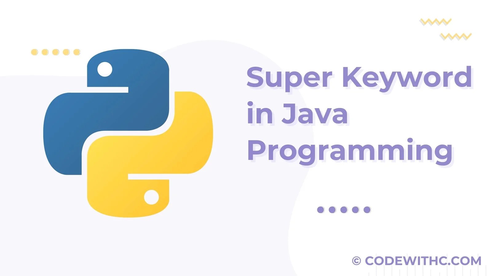 Super Keyword in Java Programming Code with C