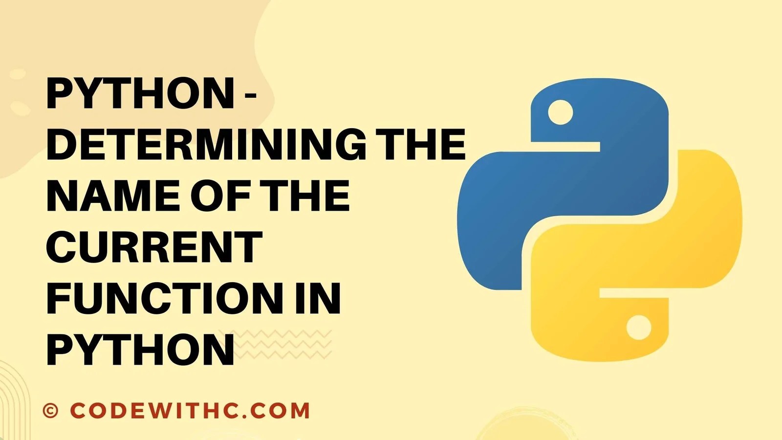 Python Determining The Name Of The Current Function In Python Code