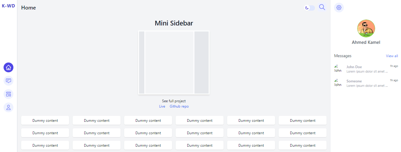 27+ Tailwind CSS Sidebar