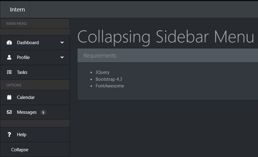 20+ Bootstrap Sidebar Component Examples