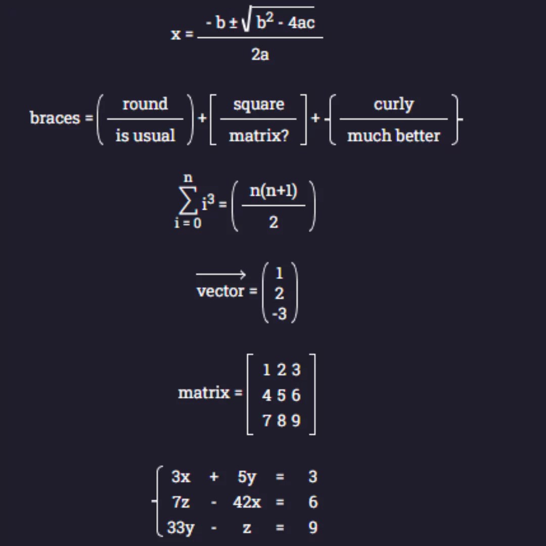 how to write math formulas in html Code with Faraz