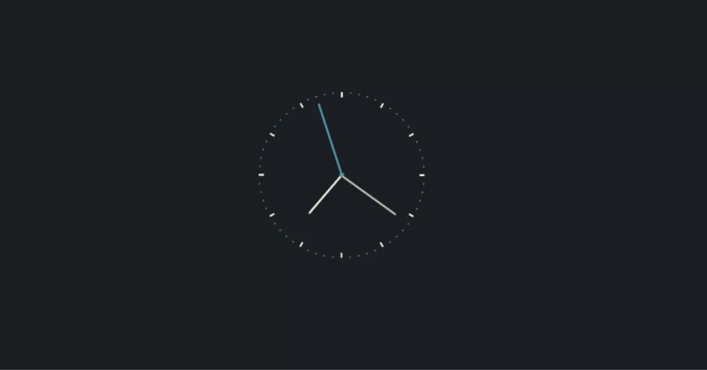 Create Clock With Animation Using CSS and JavaScript Code