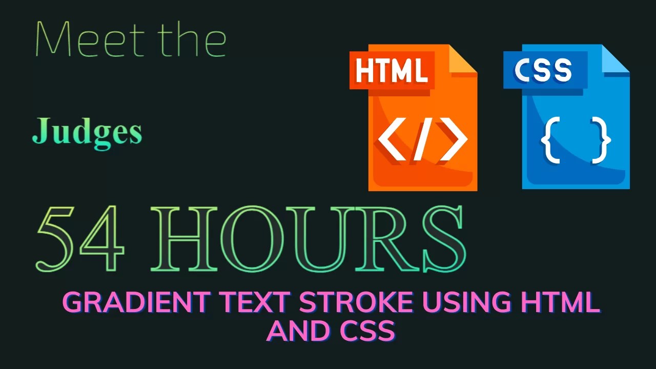 Create Text Stroke Gradient Using HTML And CSS