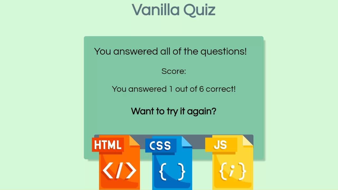 Multiple Choice Quiz with Timer using HTML & JavaScript Code