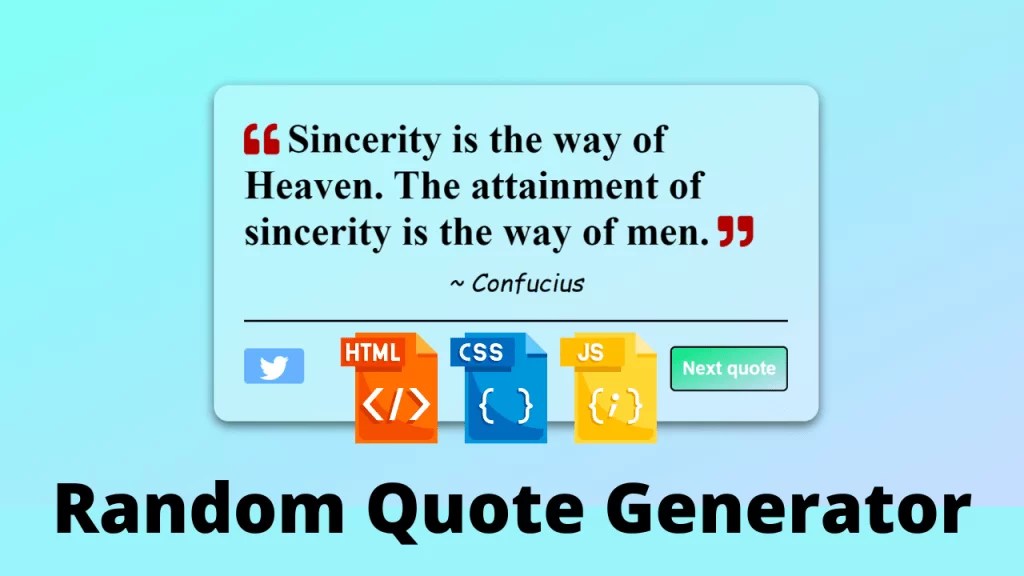Random Quote Generator Using HTML, CSS, and JavaScript