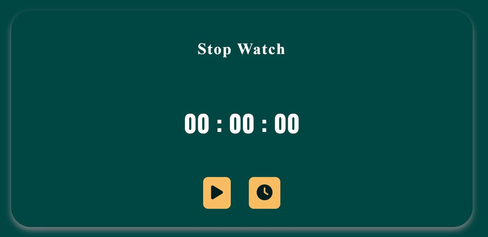 Create a Simple Stopwatch Using JavaScript (Source Code)