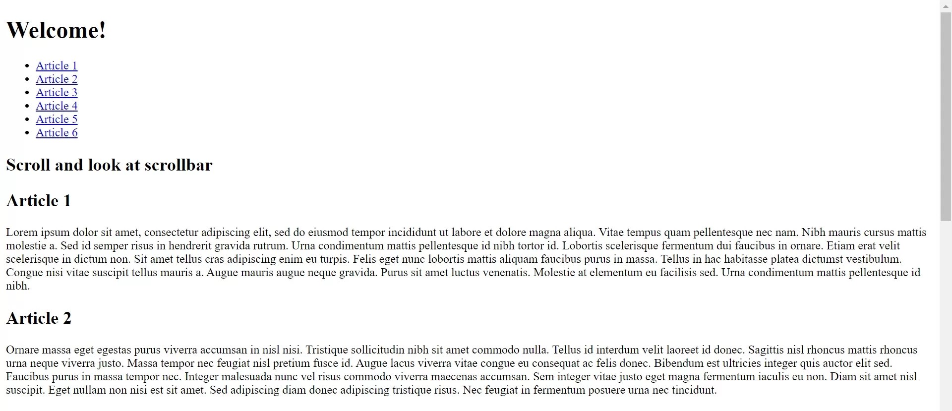 Create Custom Side Scrollbar Using HTML And CSS Source Code