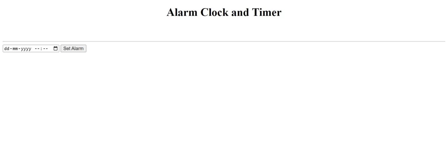 How To Create An Alarm Clock Using HTML, CSS, & JavaScript?