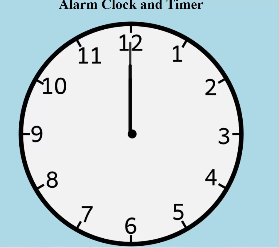 How To Create An Alarm Clock Using HTML, CSS, & JavaScript?