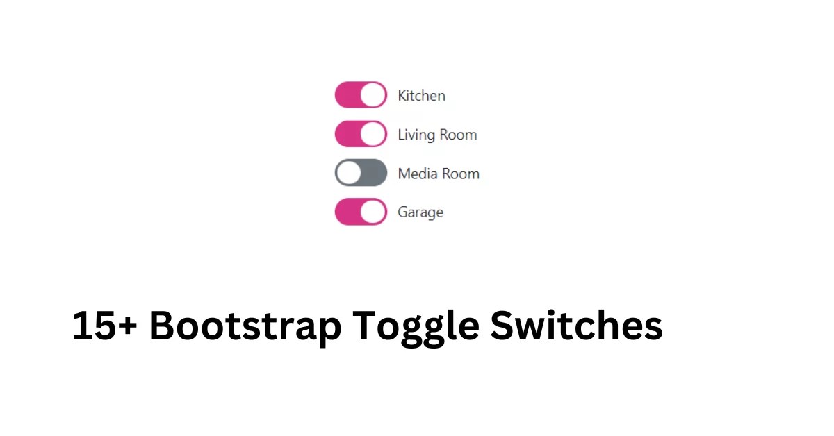 15 Bootstrap Toggle Switches (Demo + Free Code)