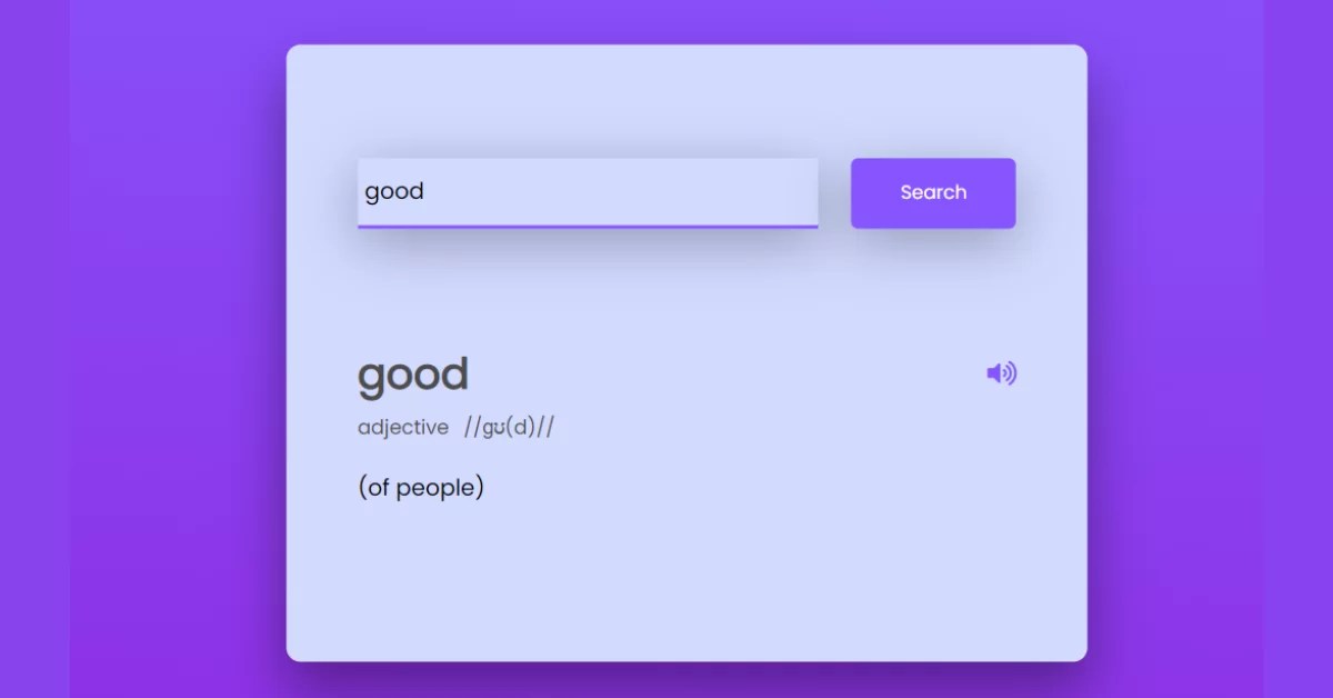 Create Dictionary App Using HTML , CSS & Javascript