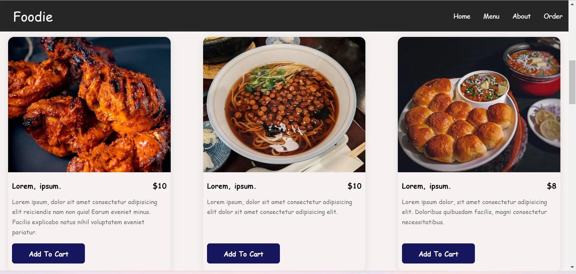 Restaurant site Using HTML & CSS (With Source Code)