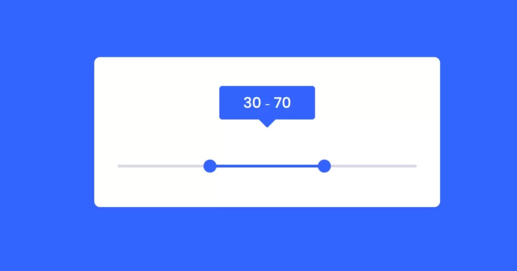 Double Range Slider Using HTML & JavaScript