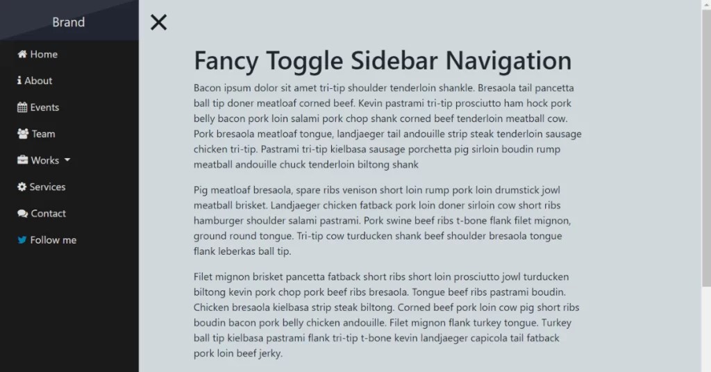43+ Bootstrap Sidebar Menu Templates (Source Code)