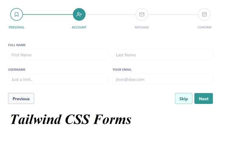 34+ Tailwind CSS Forms Template [ Demo + Code ]