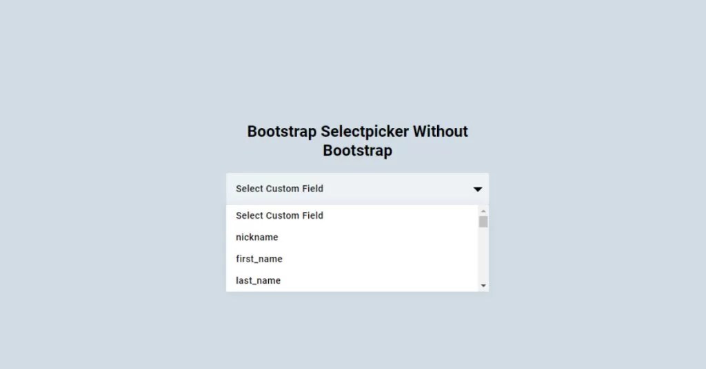 Top 15 Bootstrap Select Dropdown Boxes CodeWithRandom