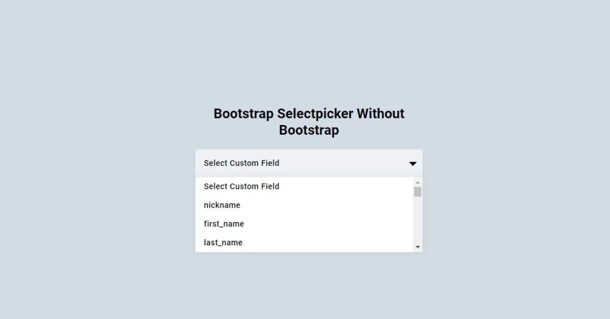 Top 15 Bootstrap Select Dropdown Boxes CodeWithRandom