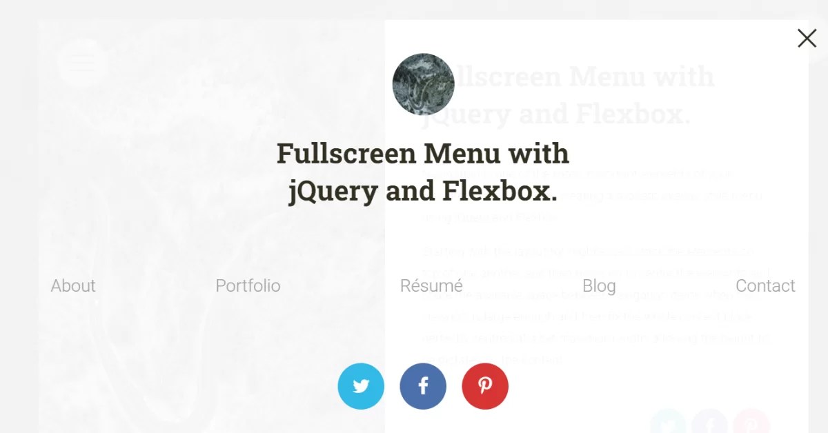 14 jQuery Fullscreen Menus ( Free Code + Demo )