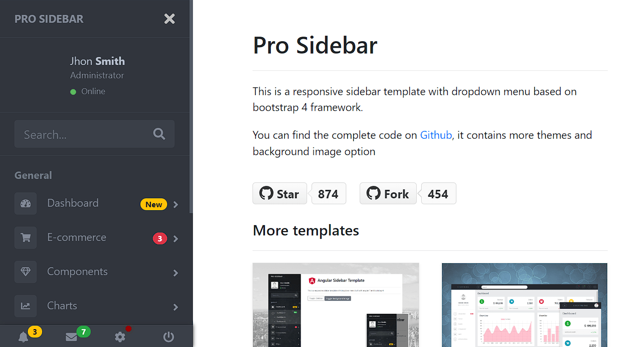20+ CSS Sidebar Styles CodeWithRandom