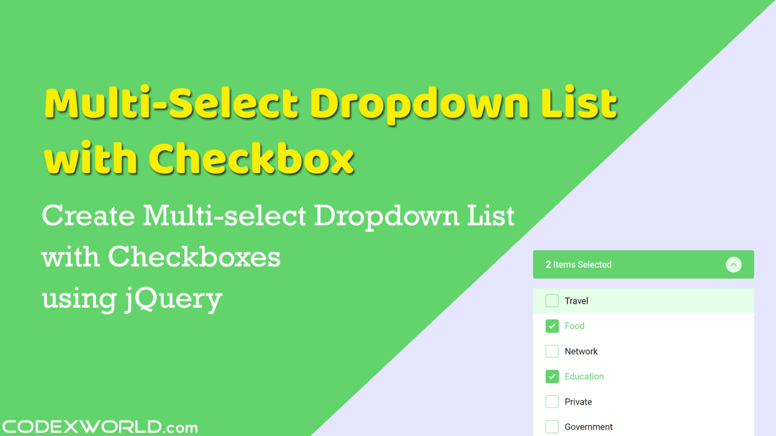 Select / Deselect all checkboxes using jQuery CodexWorld