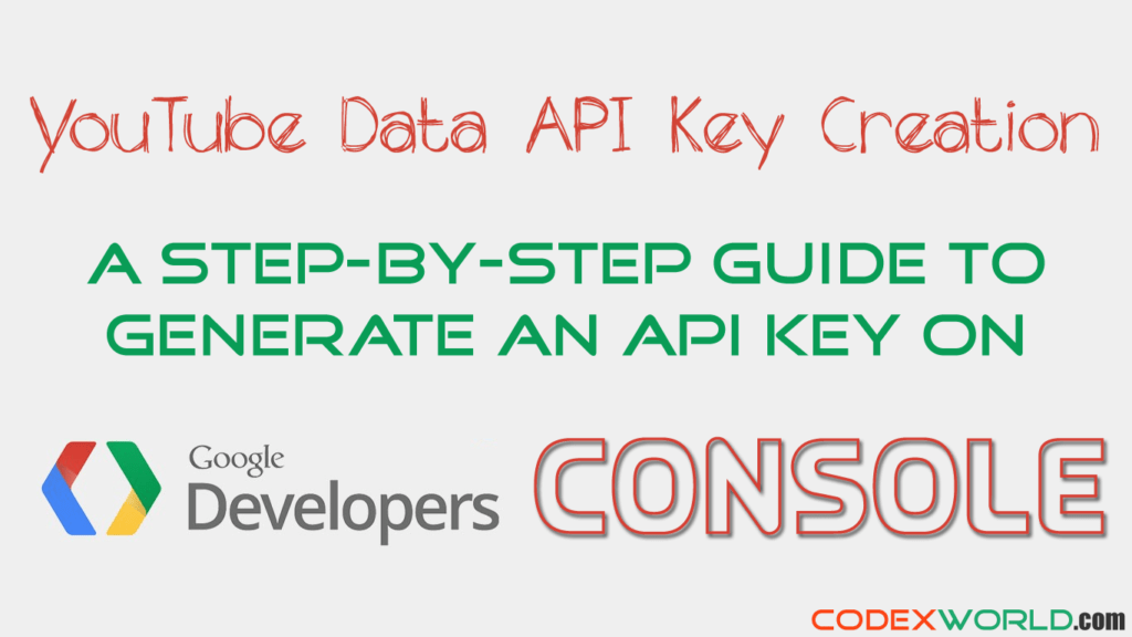 How to Create YouTube Data API Key CodexWorld