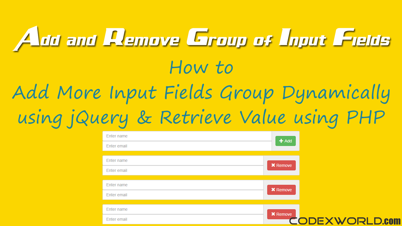Dynamically Adding Inputs With Jquery Divs And Donts Images