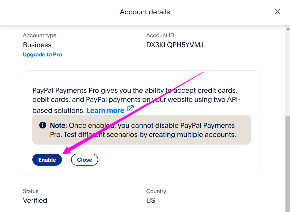 How to Create PayPal Payments Pro Sandbox Business Account CodexWorld